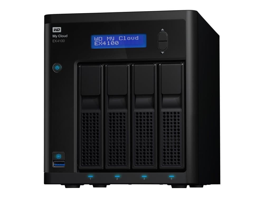 Western Digital My Cloud EX4100, 32 TB, HDD, HDD, SATA, 3.5", 0,1,5,10,JBOD