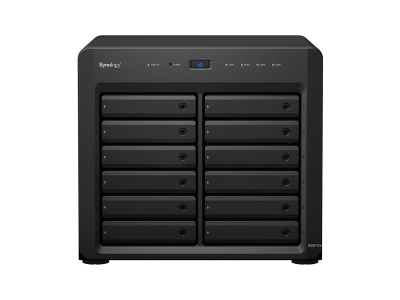 Synology Disk Station DS3617xs - NAS-server - 12 brønner - 48 TB - SATA 6Gb/s - HDD 4 TB x 12 - RAID 0, 1, 5, 6, 10, JBOD, 5 hot spare, 6 hot spare,