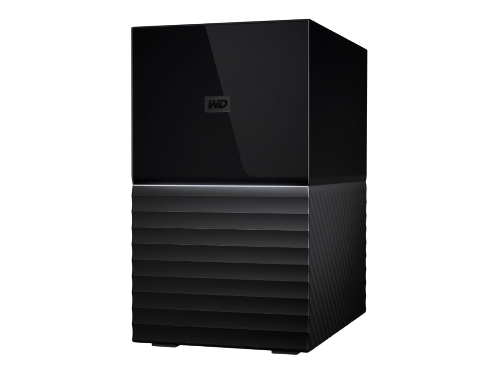 WD My Book Duo WDBFBE0080JBK - Harddiskarray - 8 TB - 2 brønner - HDD 4 TB x 2 - USB 3.1 (ekstern)