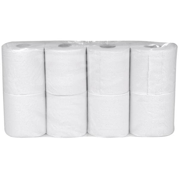 Toiletpapir abena 2-lags hvid pakke a 64 ruller