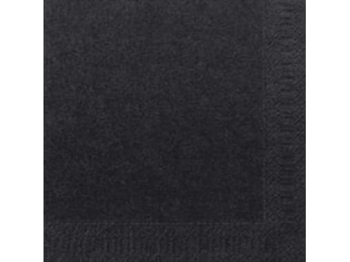Servietter Duni 3-lags sort 33cm 1000stk/kar - (1000 stk.)