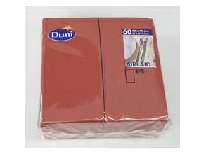 Serviet DuniSoft Airlaid 40x40 cm 1/8-fold Bordeaux,60 Stk/pk