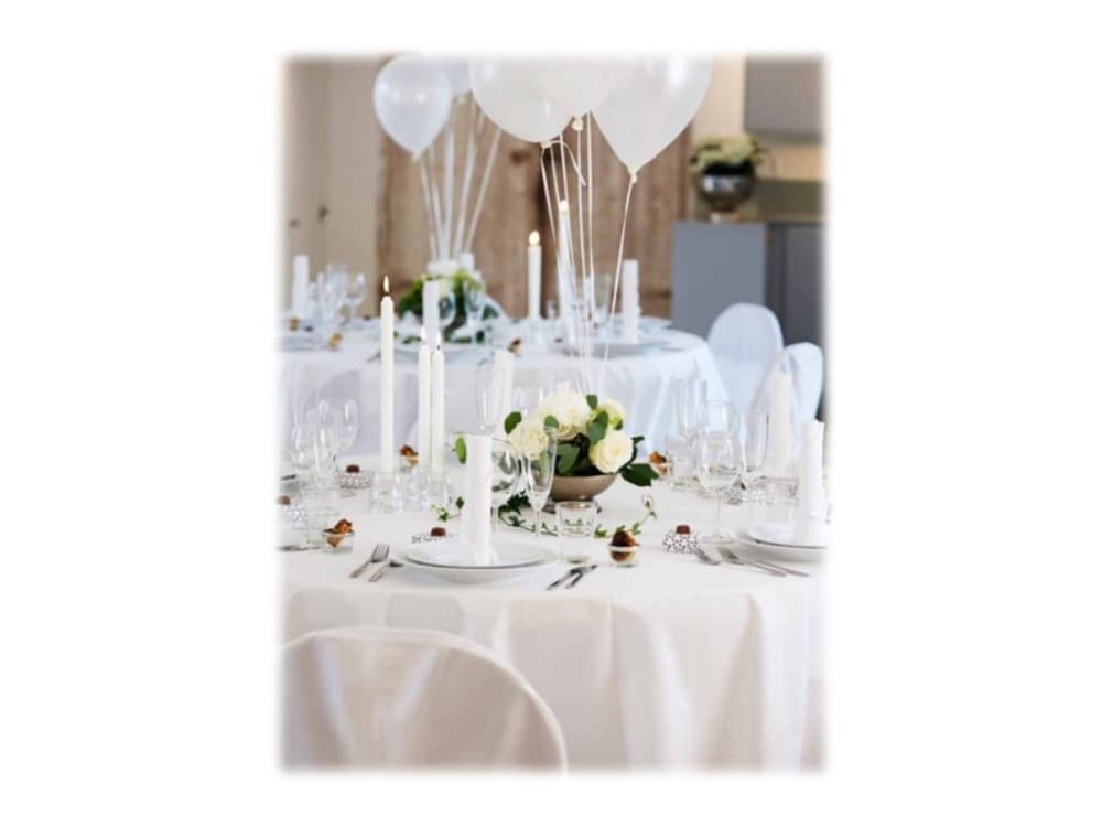 Duni Elegance - Servett - Storlek 40 x 40 cm - engångsvara - vit (paket om 40)