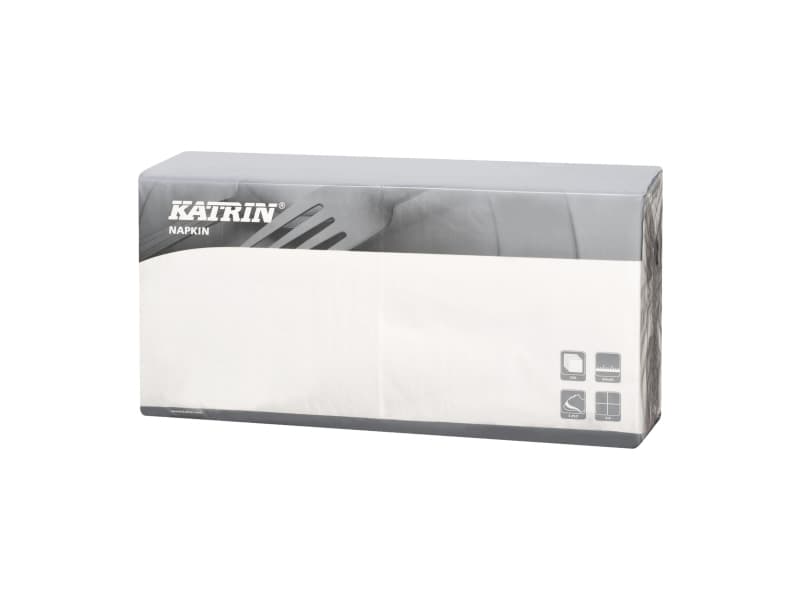 Servietter Fasana 1/4 fold 3-lags hvid 40cm 4x250stk 115048 - (1000 stk.)