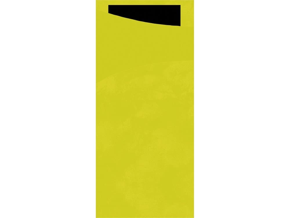 Sachetto 8.5x19 cm Kiwi med Sort serviet,5 pk x 100 Stk/krt