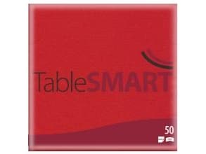 Serviet TableSMART airlaid 40x40 cm 1/4 fold Rød,50 stk/pk