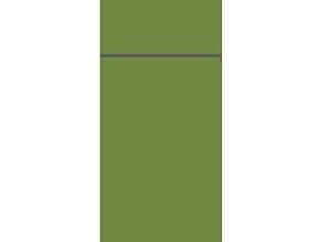 Serviet Duniletto Airlaid 40x48 cm til Bestik Leaf Grøn,4 pk x 46 stk/krt
