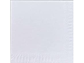 Serviet Duni 33x33 cm 1-lag Hvid,7 pk x 600 stk/krt