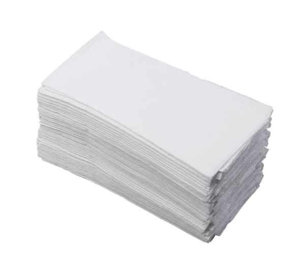 Serviet 1-lags 1/8 fold hvid 33x33cm 440stk/pak - (440 stk.)