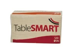 Serviet TableSMART 24x24 cm 1-lag Hvid,6 pk x 500 stk/krt