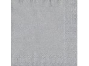 Serviet Duni 33x33 cm 3-lag Silver,12 pk x 20 stk/krt