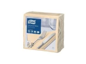 Serviet Tork 39x39 cm 3-lag Sand,12 pk x 100 stk/krt