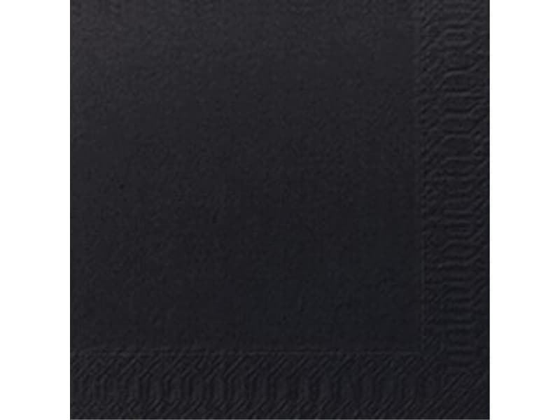 Serviet Duni 24x24 cm 2-lag Sort,8 pk x 300 Stk/krt