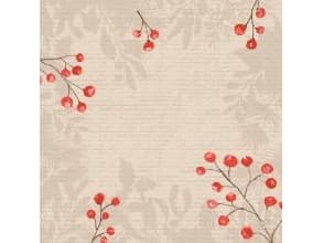 Serviet DuniSoft Airlaid 40x40 cm Kraft Berries,60 stk/pk