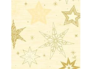 Serviet Duni 33x33 cm 3-lag Star Stones Cream,50 stk/pk