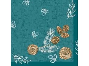 Serviet DuniSoft Airlaid 40x40 cm Pine Cones,60 stk/pk
