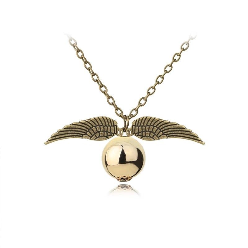 Harry Potter Halsband - Gyllene Kvicken - Golden Snitch - Brons