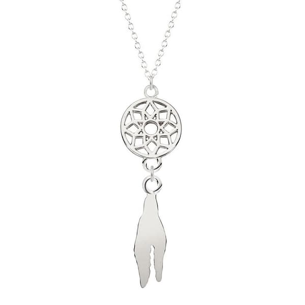 Halsband med hänge - "Dream Catcher" Silver / Guld