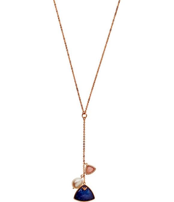 EMPORIO ARMANI Ladies EG3443221 necklaces, neck jewelry pink gold, blue