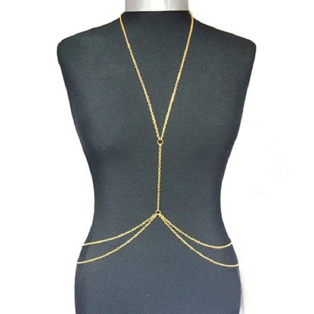 Trendig Kroppskedja Kroppssmycke Magkedja - Body Chain - Guld