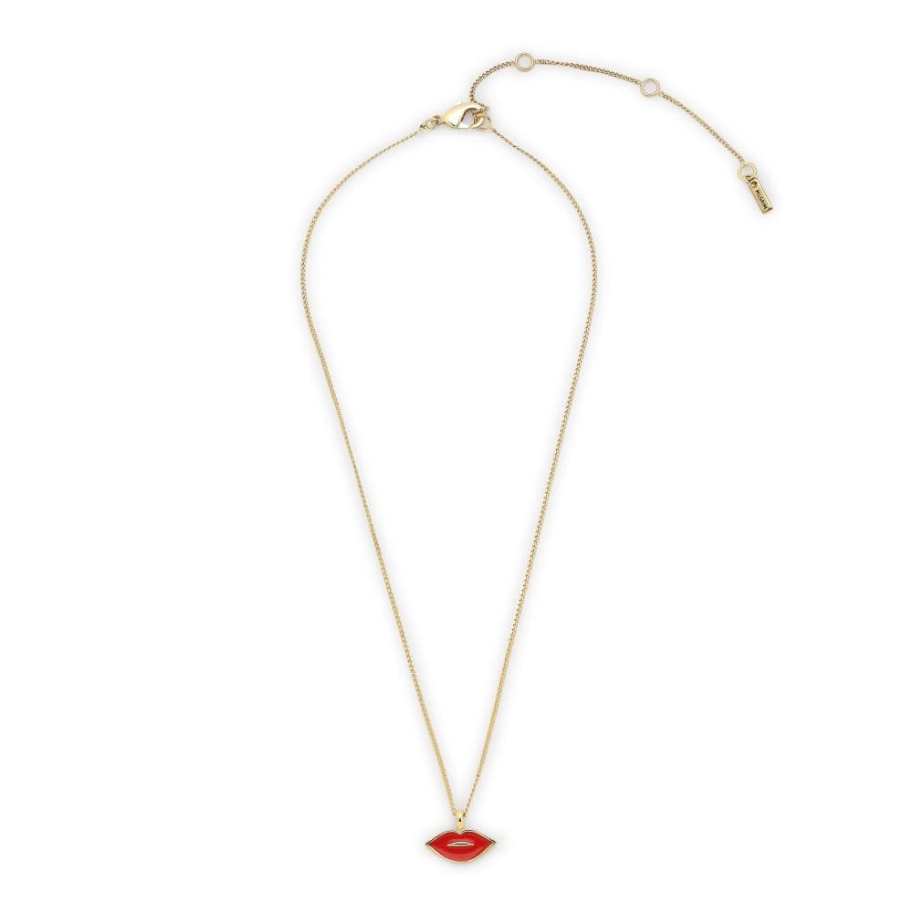Pilgrim Halskjede, Thrill, Gold Plated, Red