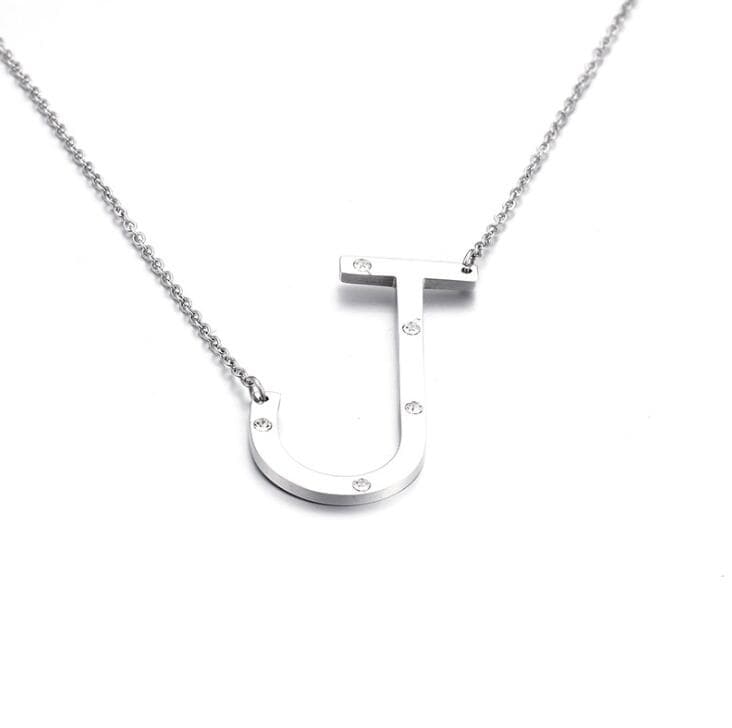 Ioaku Identity Necklace J Alloy Silver