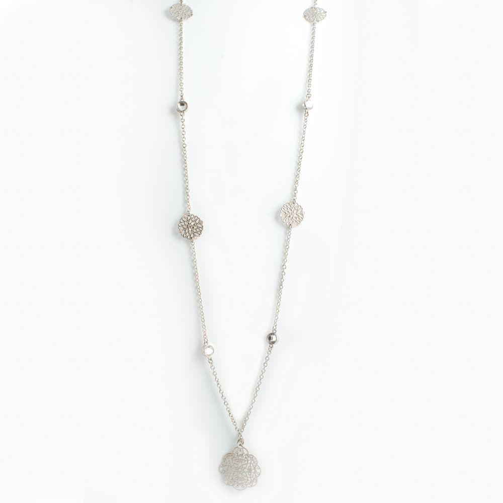 Spinn Halsband, crystal, Long