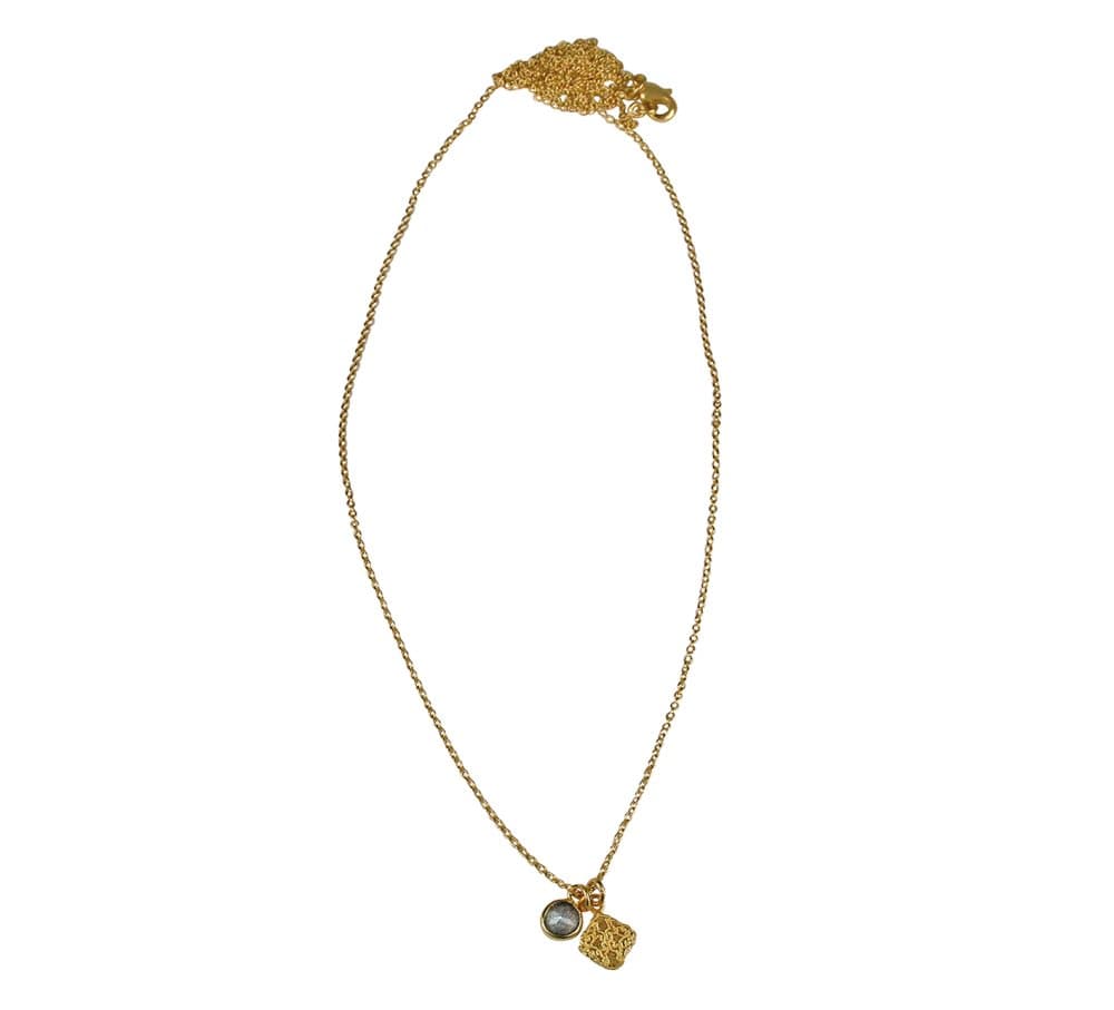Halskjede Osofina Long Necklace, Grey