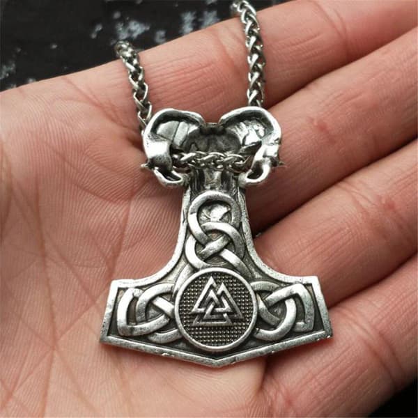 Ged ram thor hammer viking amulet vedhæng halskæde