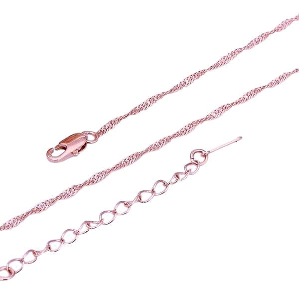 rose 18k guldplätering halsband