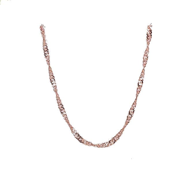 rose 18k guldplätering halsband