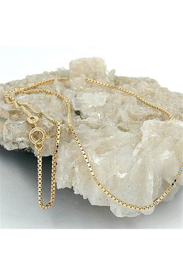 Venetian Box Chain Diamond Cut Gold Plated - GL206100-38