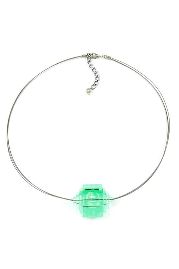 Necklace Eye-Catching Bead Mint Green - GL02014