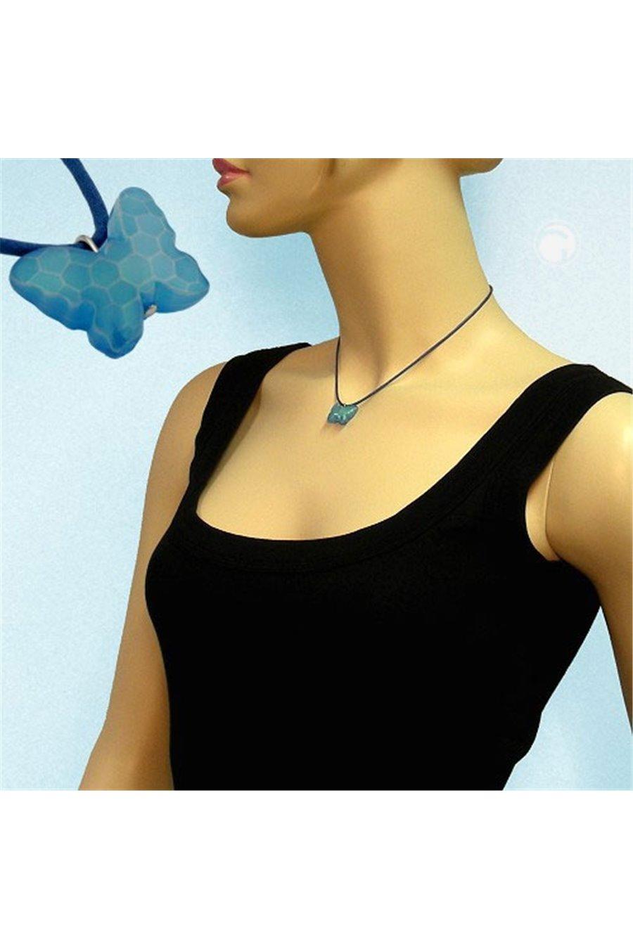 Necklace Butterfly Blue - GL02049