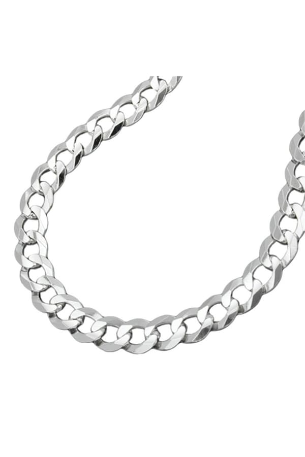 Necklace 4.5mm Flat Curb Chain Silver 925 50cm - GL101045-50