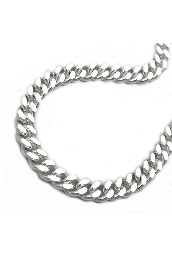 Necklace Curb Chain 4mm Silver 925 50cm - GL101019-50