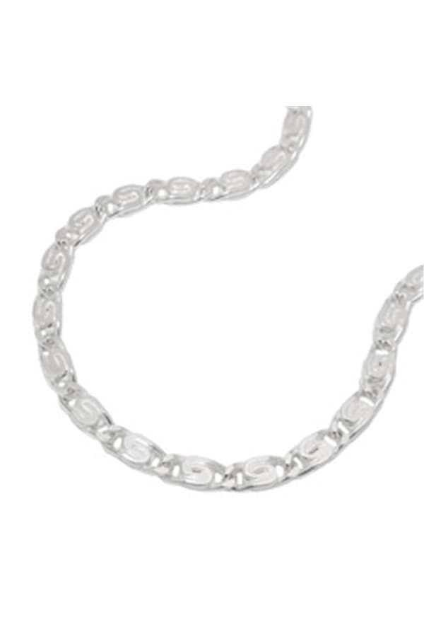 Necklace 3.2mm Scroll Chain Flat Diamond Silver 925 60cm - GL105801-60