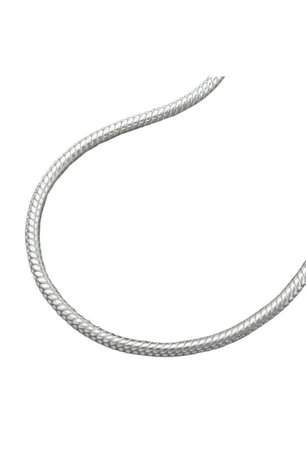 Necklace 1,5mm Round Snake Chain Shiny Silver 925 80cm - GL119006-80