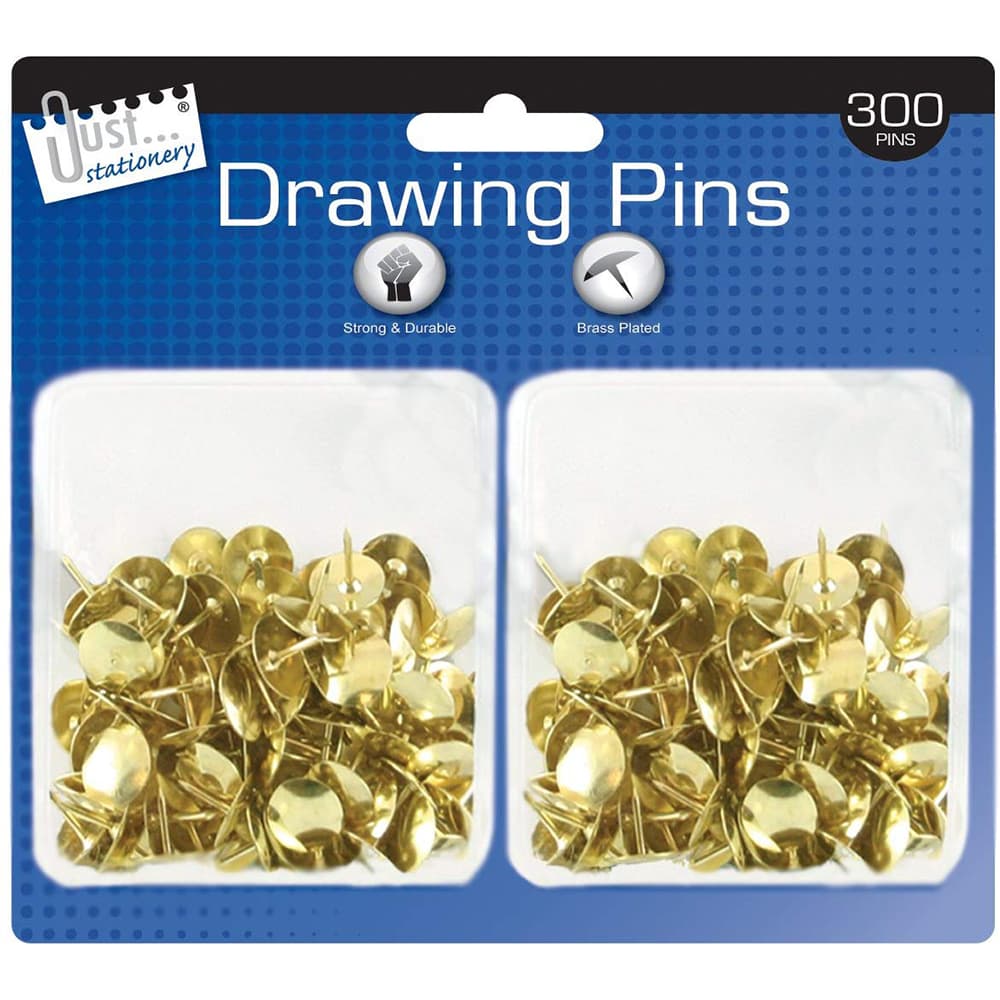 Just Stationery Drawing Pins (Pack of 300)