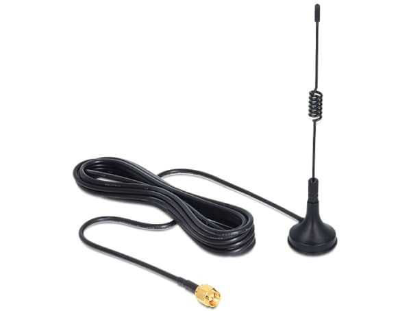 DeLOCK ISM 433 MHz Antenna - Antenn - 12.4 cm - 3 dBi - rundstrålande - svart