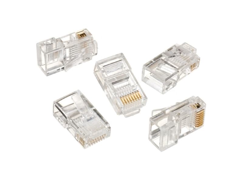 Gembird LC-8P8C-001/10, RJ-45, Gjennomsiktig, Gull, Polybag