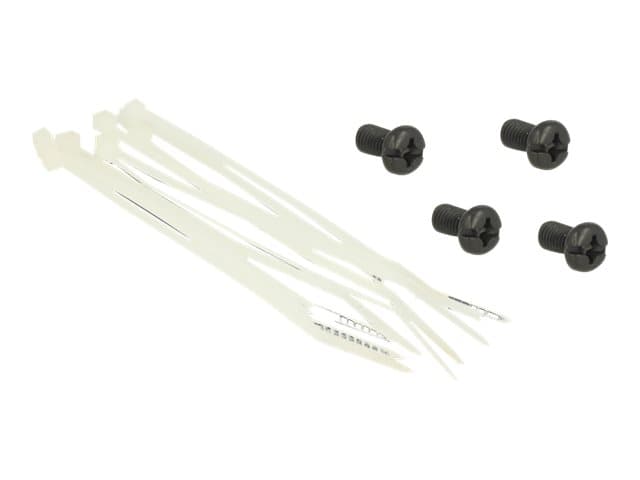 DeLOCK Keystone Patch Panel - Koblingspanel - svart - 1U - 19" - 24 porter