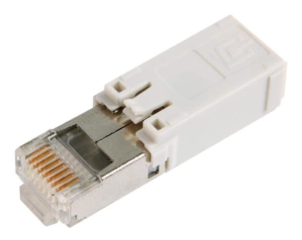Telegärtner J80026A0002, Rostfritt stål, Vit