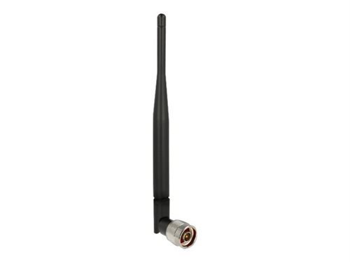 Bild av DeLOCK WLAN antenna N plug - Antenn - Wi-Fi - 5 dBi - rundstrålande - inomhus, skruvmontering - svart