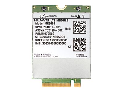 Bild av HPE lt4112 LTE/HSPA+ W10 WWAN - Trådlöst mobilmodem - 4G LTE - M.2 Card - 100 Mbps - för EliteBook Revolve 810 G3; ZBook 14 G2, 15 G2, 15 G4, 15u G2,