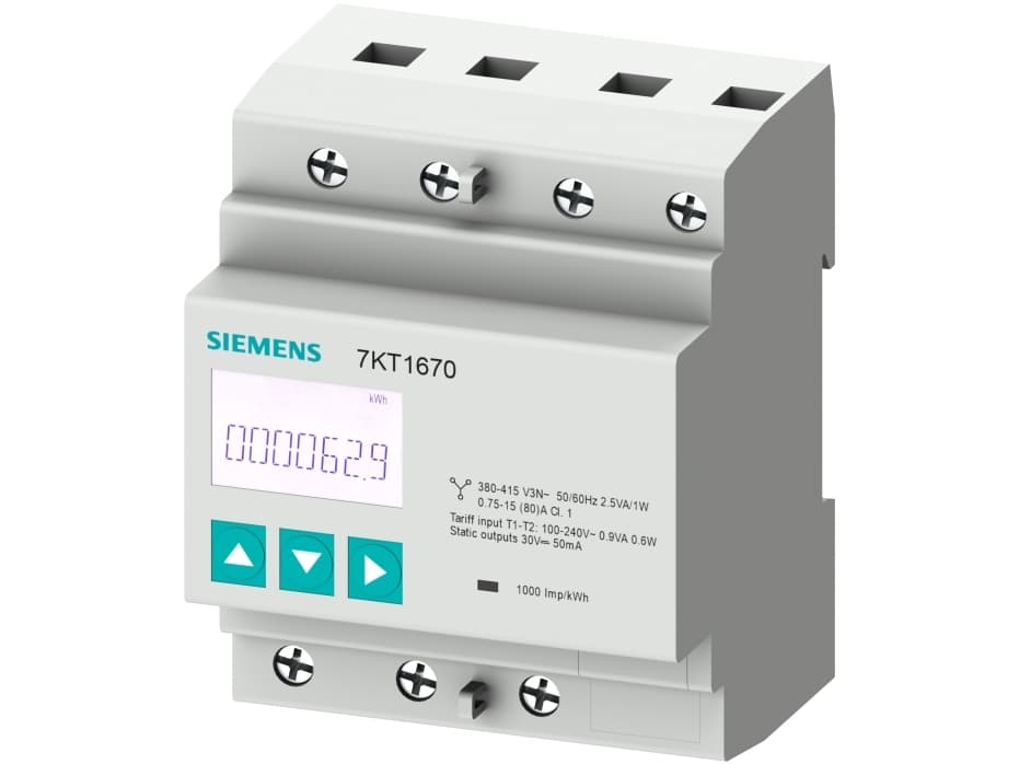 Siemens 7KT1667, Strøm, kWh (kilowattime), 361 g