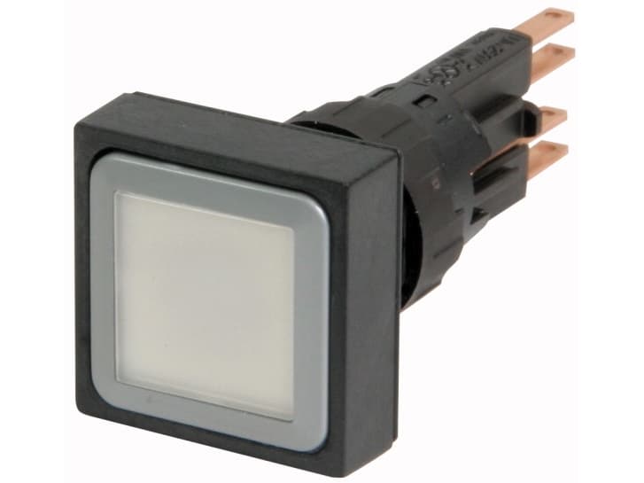 Eaton Q25LT-WS/WB, Pushbutton switch, Svart, Vit, IP65, 25 mm, 60 mm, 25 mm