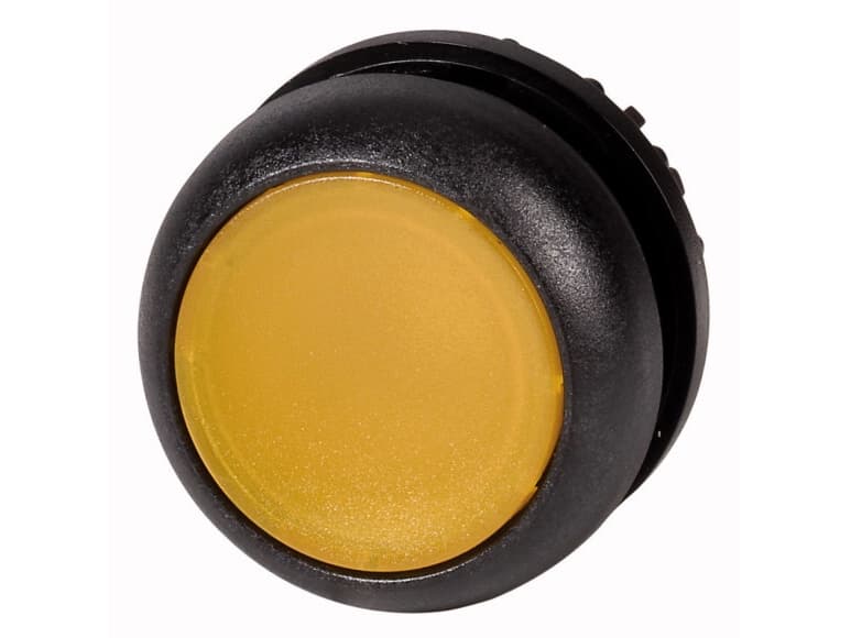 Eaton M22S-DL-Y, Pushbutton switch, Svart, Gul, IP66, IP67, IP69, 29,7 mm, 29,7 mm, -25 - 70 ° C