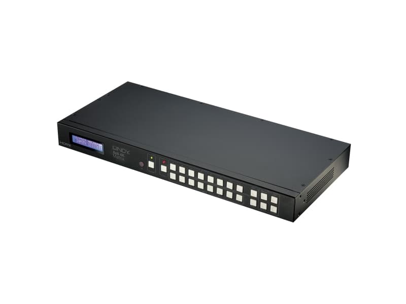 Lindy 38153, HDMI, Svart, Metall, 297 MHz, IR, RS-232, 4K Ultra HD