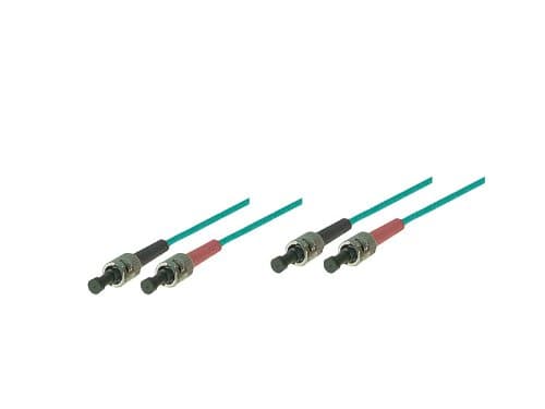 Good Connections - Patch-Kabel - ST multi-mode (M) - ST multi-mode (M) - 3 m - Glasfaser - 50/125 Mikrometer - OM3 - halogenfrei (LW-803ST3)